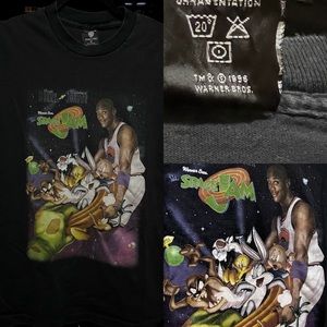 Vintage 1996 WB Space Jam Movie Tee Shirt Promo Single Stitch